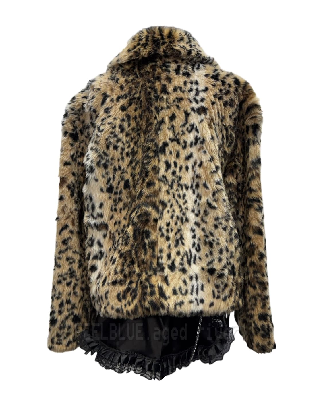 MORGAN Kint Leopard Fur Jacket 2pcs Set 상품이미지4
