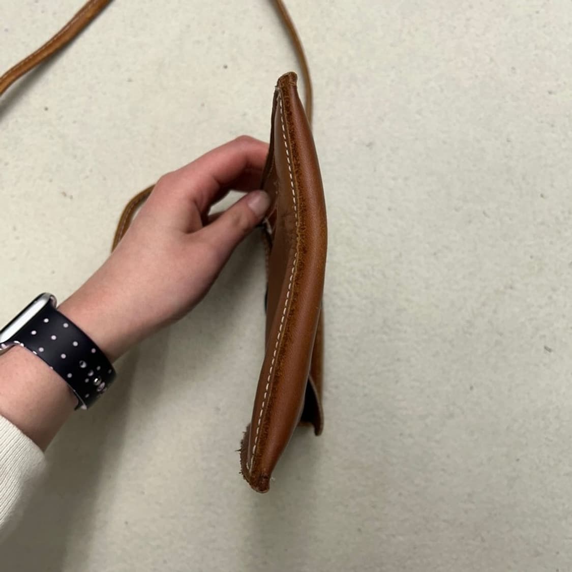 퀵실버 레더 미니 크로스백 상품이미지5