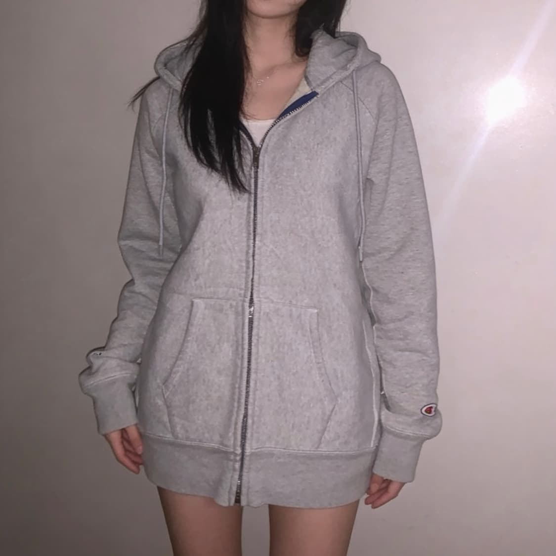 스투시 × 챔피온 리버스위브 후드집업 상품이미지1