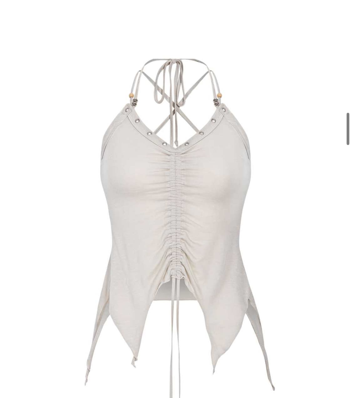 Cleo Cross Halter Sleeveless Top (Skin) 상품이미지1