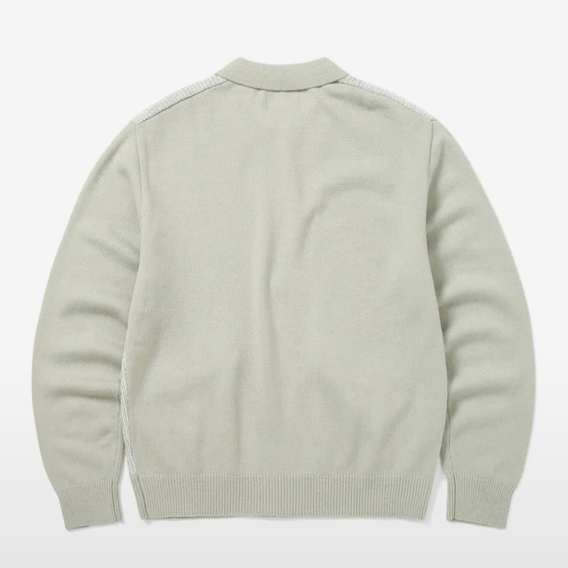 디스이즈네버댓 Velvet Knit Zip Polo Ivory 상품이미지2
