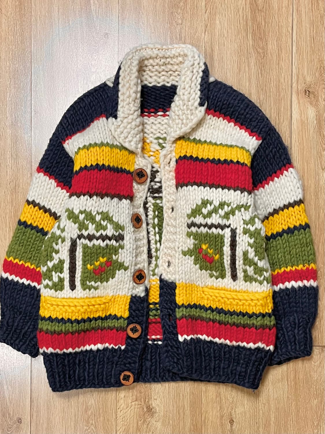 국내 유일 90s Made Canada 카나타 빈티지 코위찬 니트 스웨터 상품이미지1