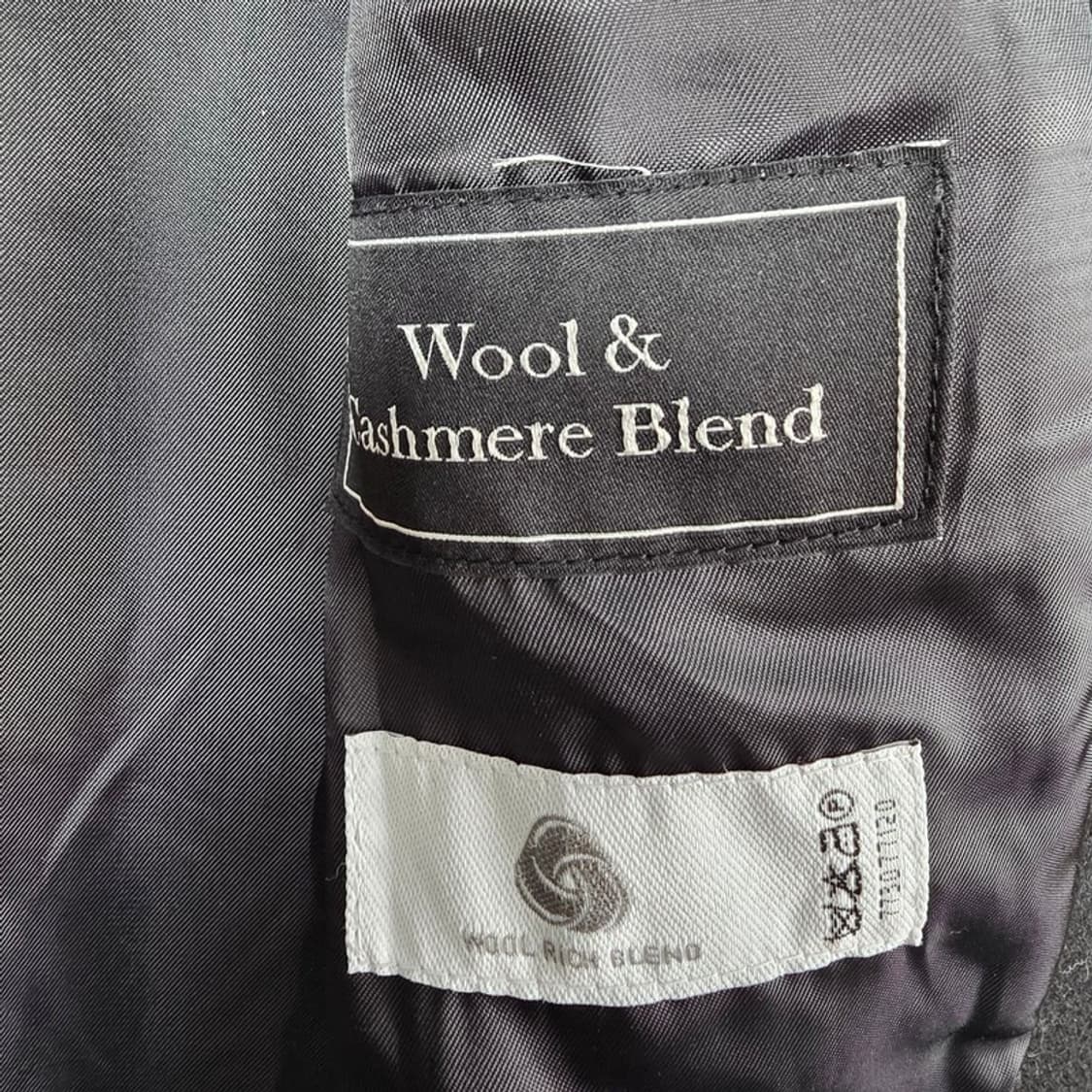 인사일런스 울80 캐시미어20 블랙 싱글 롱코트 S 상품이미지7