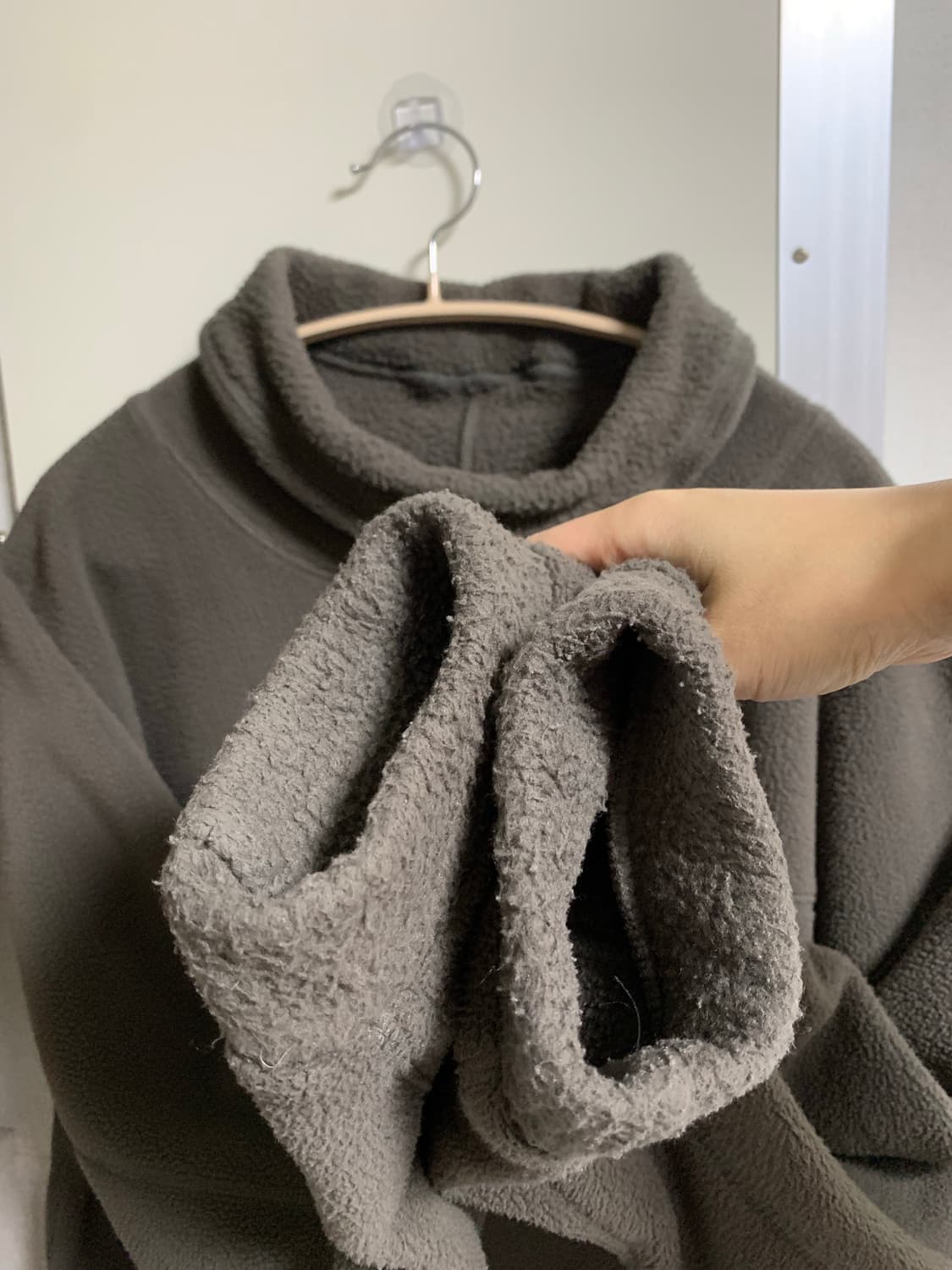 쉬이즈큐트 오버사이즈플리스 그레이 상품이미지6