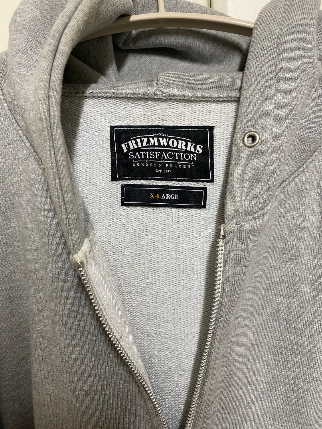 프리즘웍스 헤비웨이트 집업 후디 xl 상품이미지3