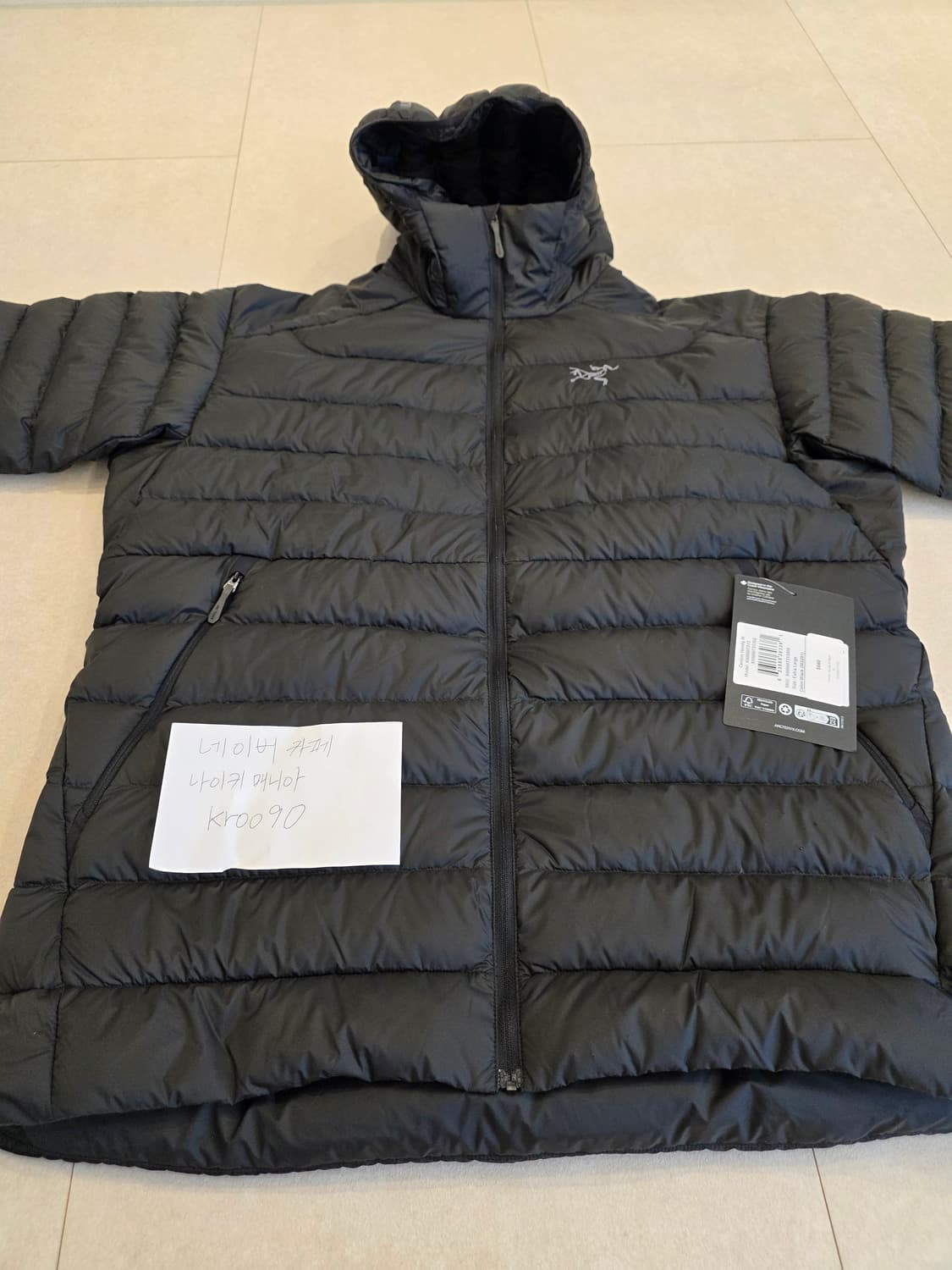 아크테릭스 세륨 패딩 블랙 XL 상품이미지1