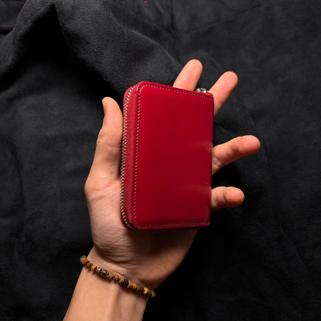 장폴고티에 버건디 레더 카드지갑 상품이미지3