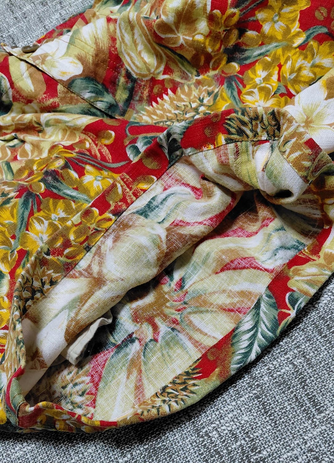 [린넨 100%/S] DGRRCE 보타니컬 트로피컬 하이웨이스트 쇼츠 상품이미지9