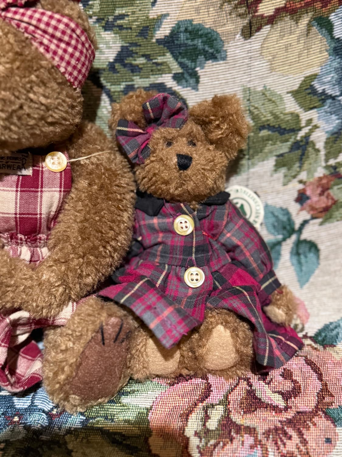 보이즈베어 체크 엄마와 딸 곰인형 세트 상품이미지3