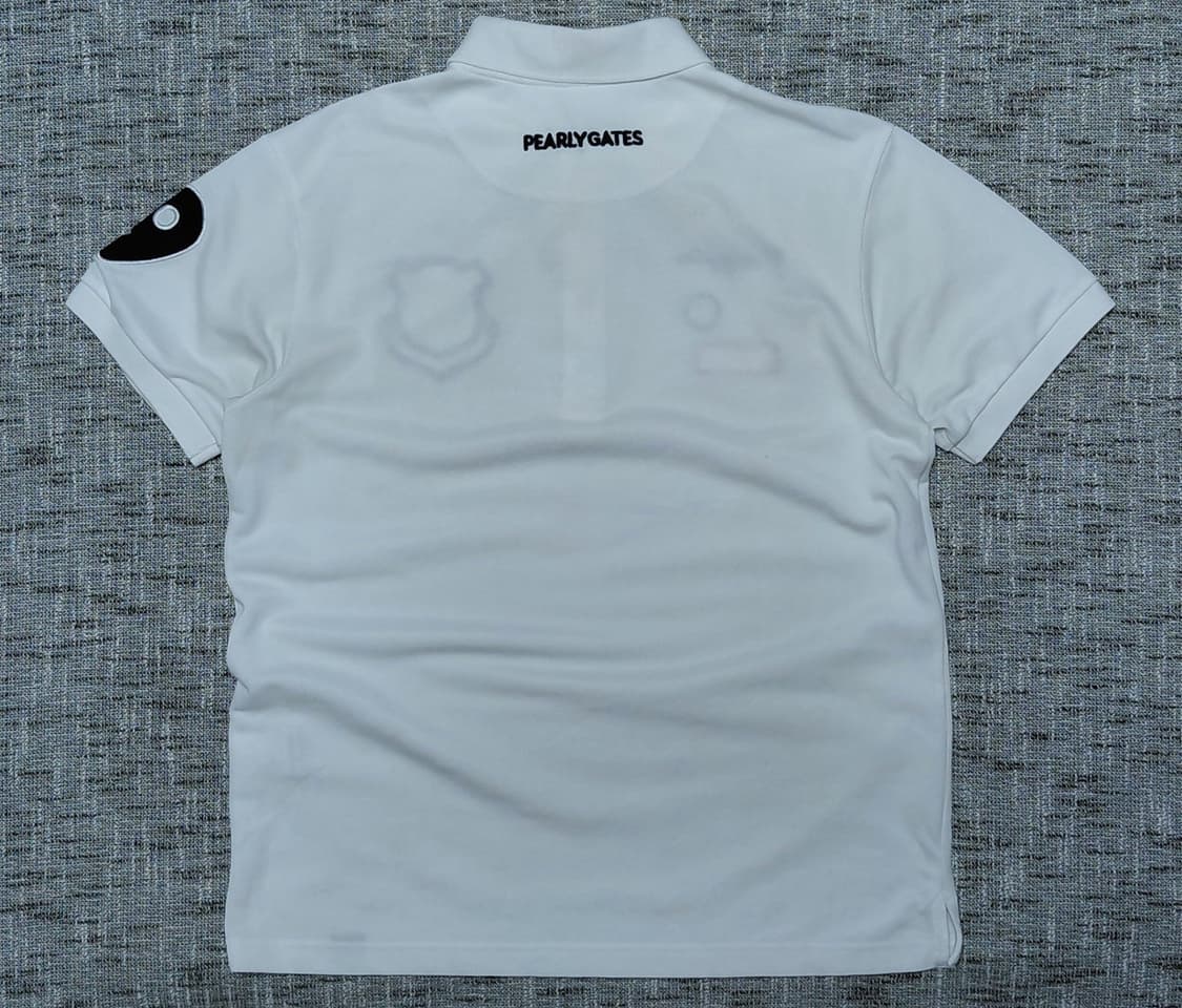 Pearly Gates 와펜 자수 반팔 카라티셔츠 화이트 (L) 상품이미지8