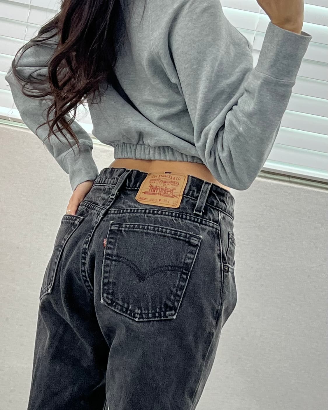 (허단38)90'S 리바이스 USA 560 흑청-M1867 상품이미지9