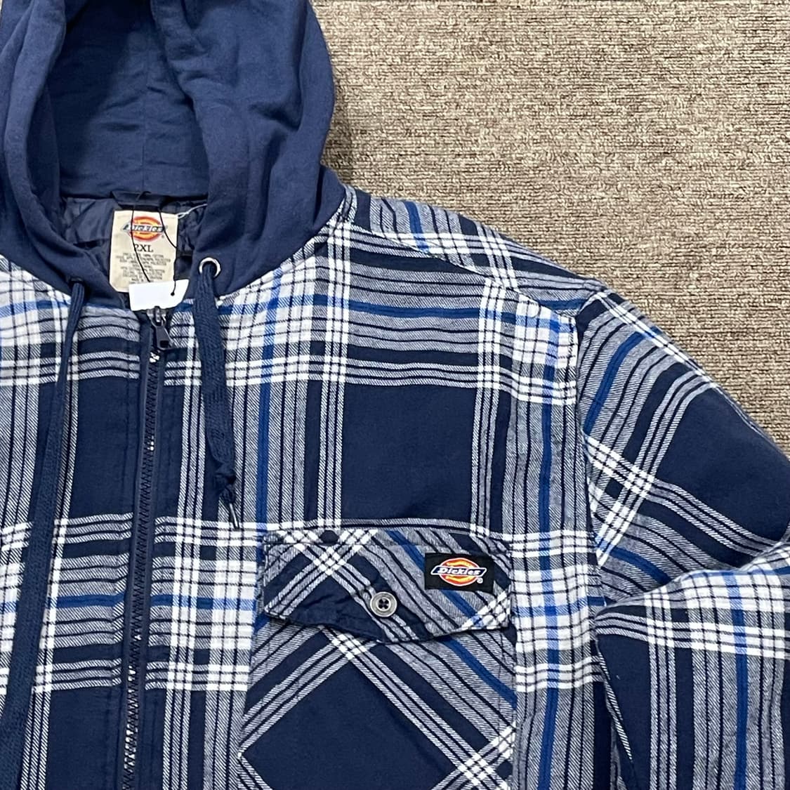 (2XL) Dickies 디키즈 체크 후드 자켓 상품이미지2