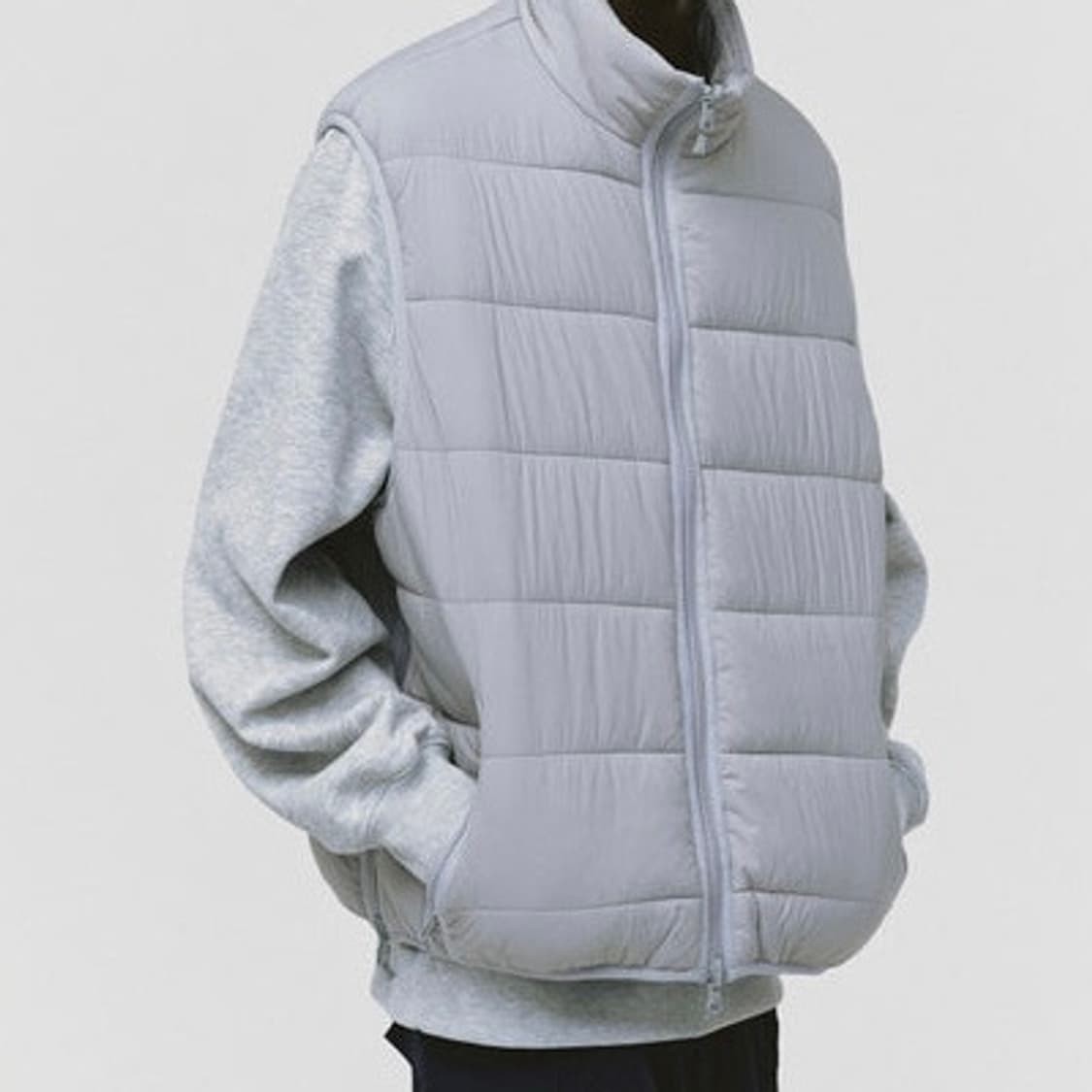 다이와 피어39 테크 리버시블 클라이머 퍼프 베스트 실버 블랙 상품이미지5