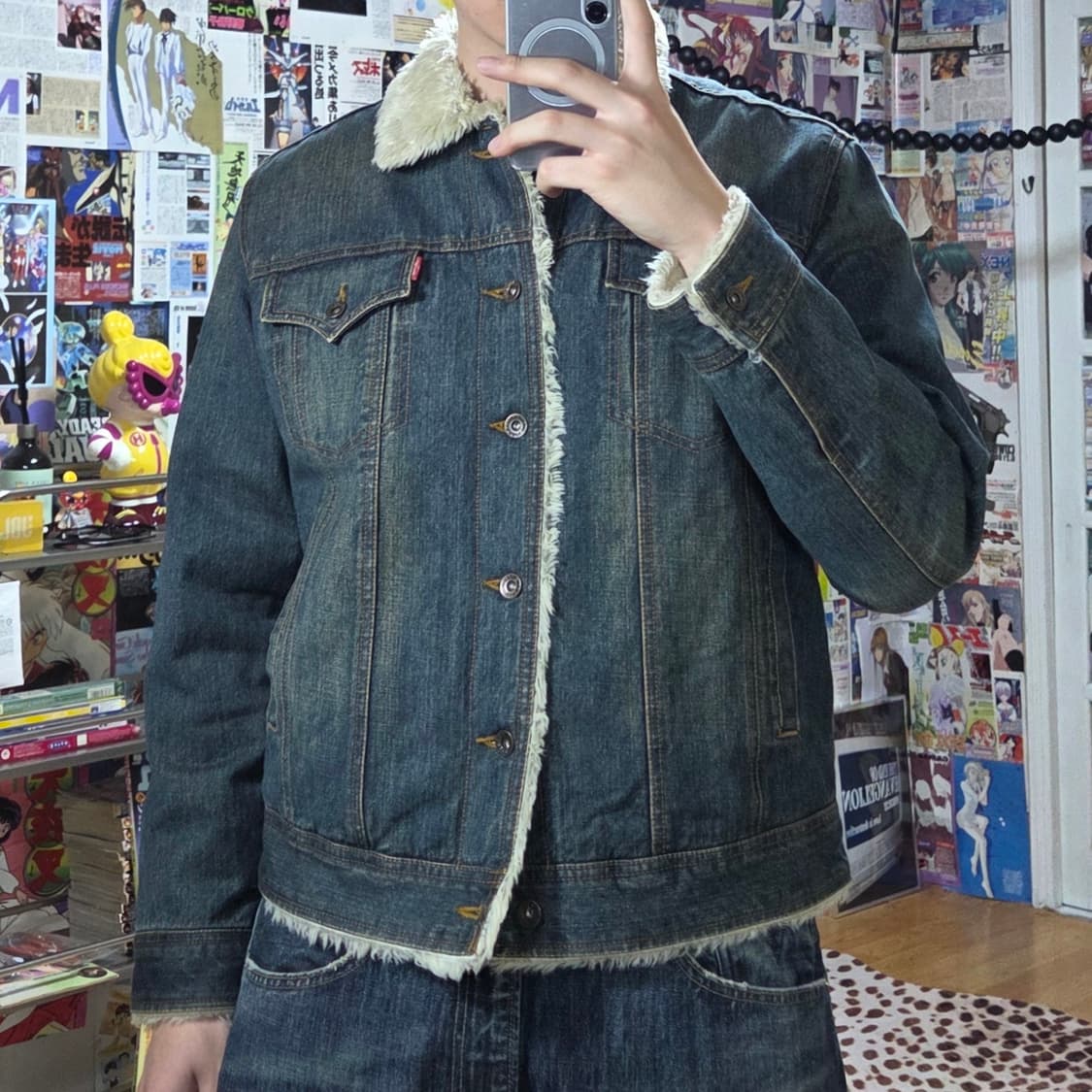 리바이스 빈티지 워싱 쉐르파 데님 자켓 상품이미지2