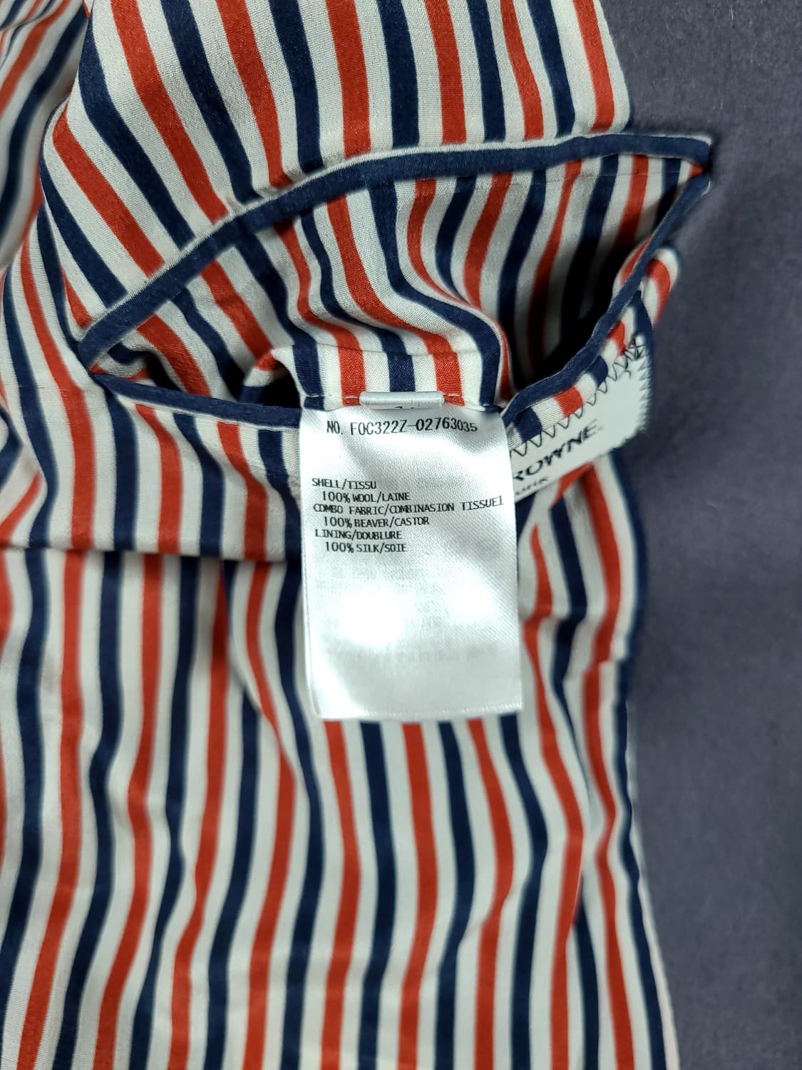 톰브라운 여성 비버퍼 더블브레스티드 울코트 상품이미지10