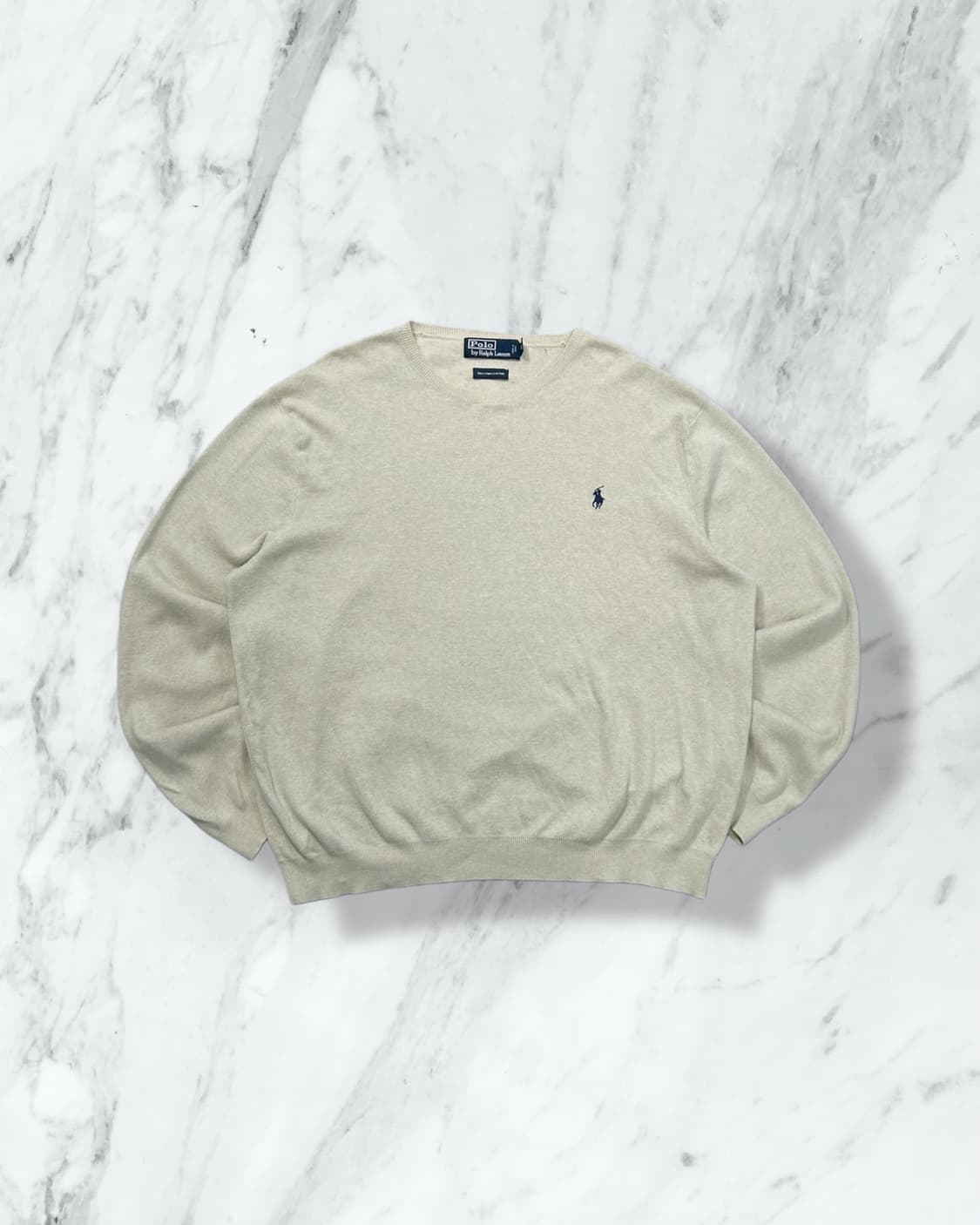 폴로 랄프로렌 피마코튼 베이지 니트  상품이미지1