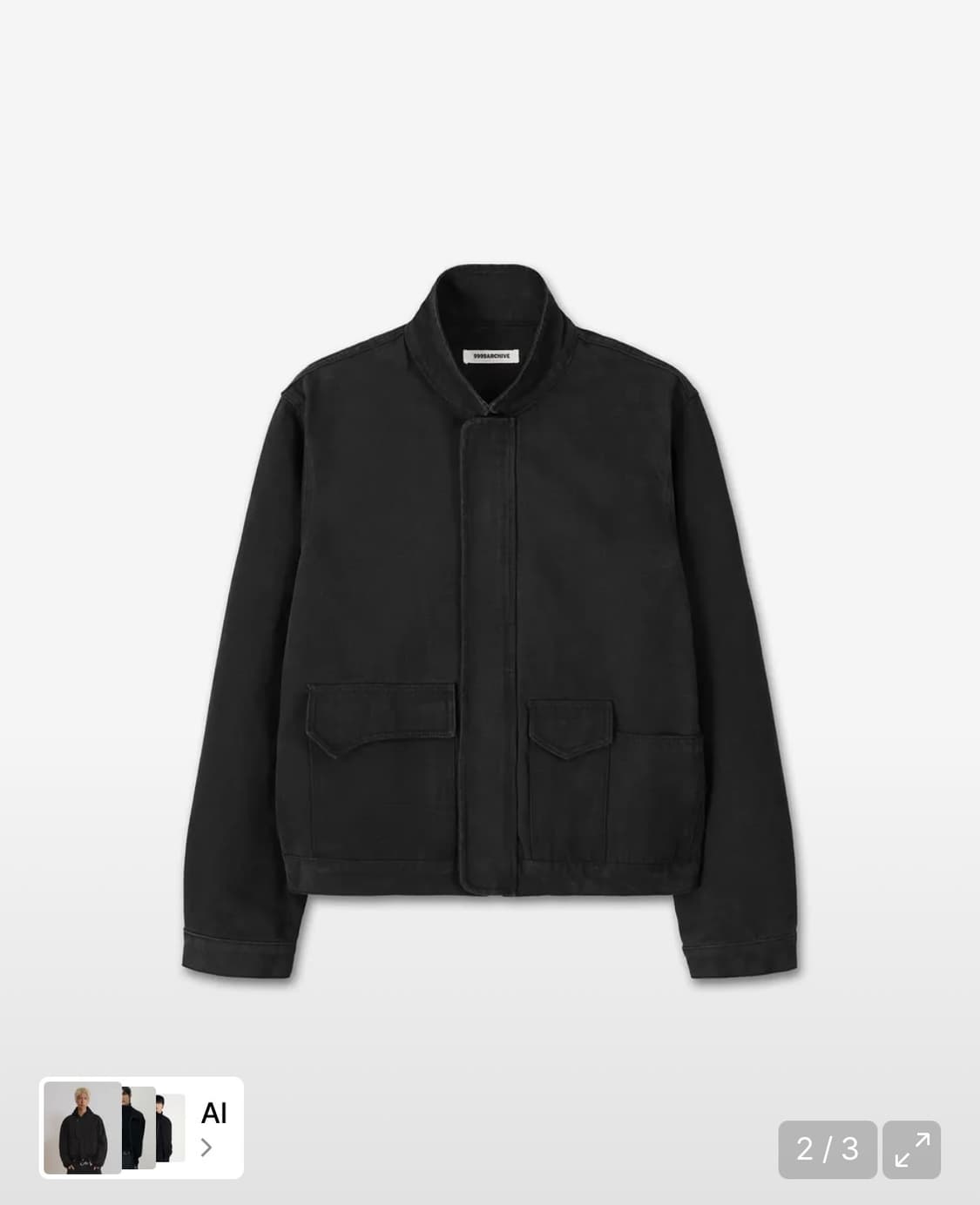 2)9999아카이브HighNeckObliquePocketJacket 상품이미지2