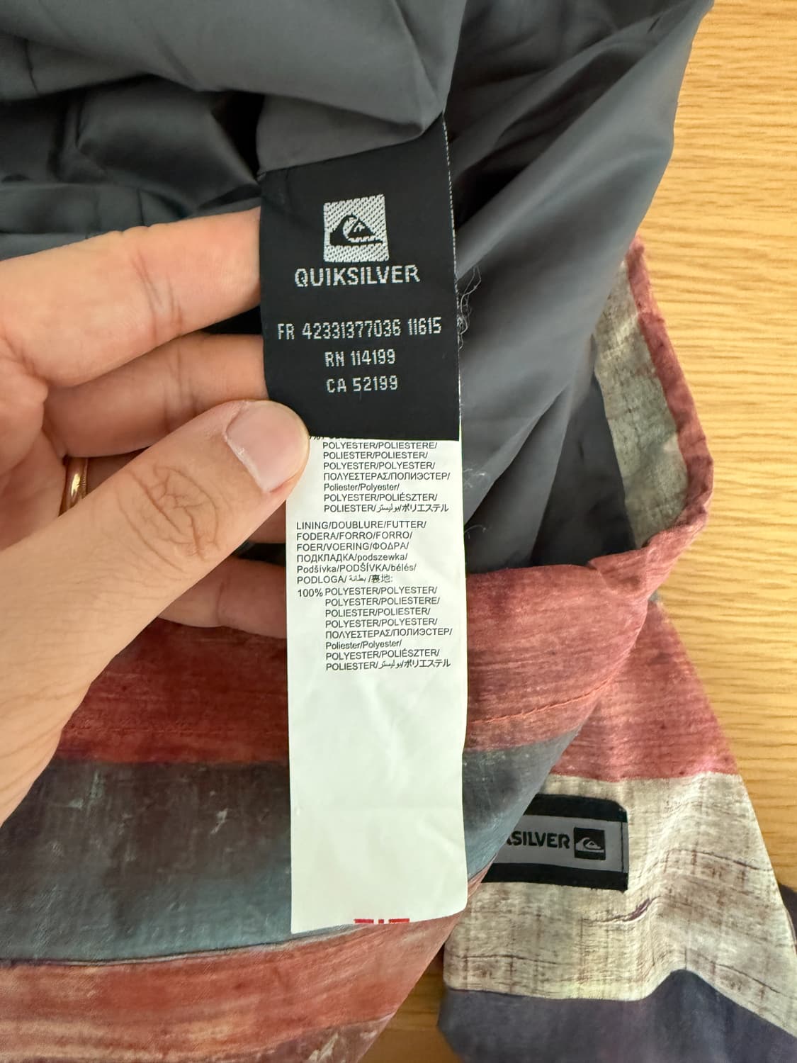 올드 퀵실버(QUIKSILVER) 윈드브레이커 스키파카 상품이미지10