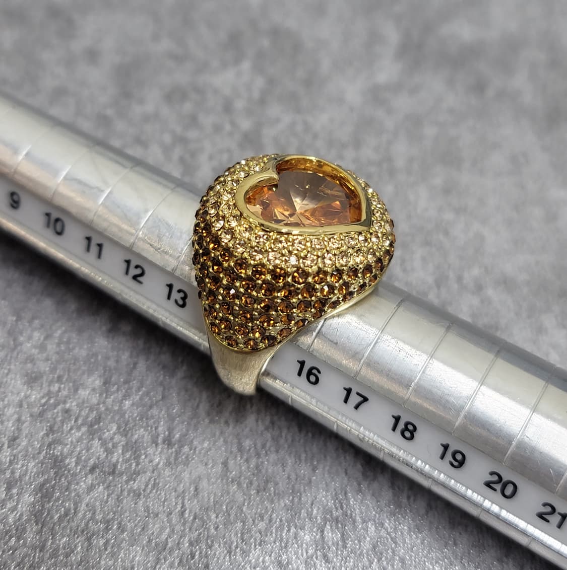 champagne gold heart ring 상품이미지8