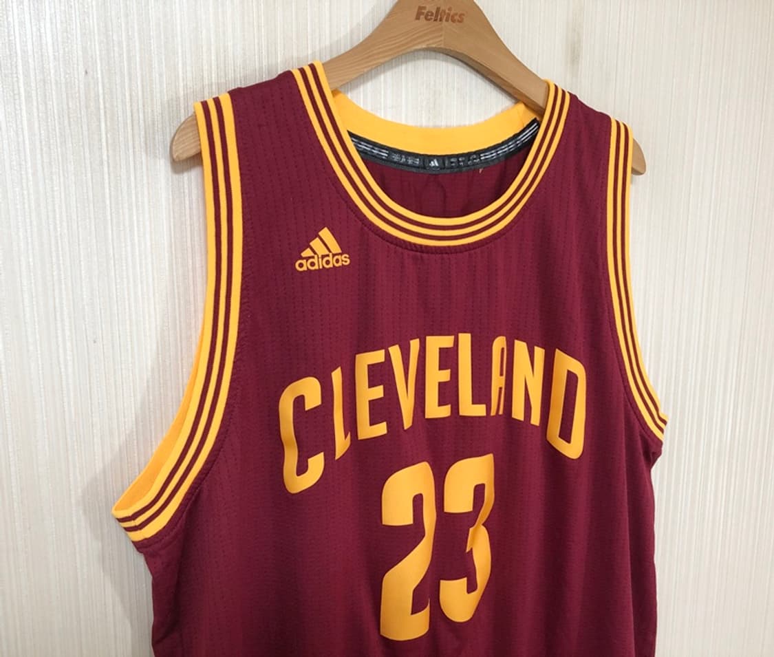 NBA 아디다스 클리블랜드캐벌리어스 스윙맨져지 XL #23 르브론제임스 상품이미지6