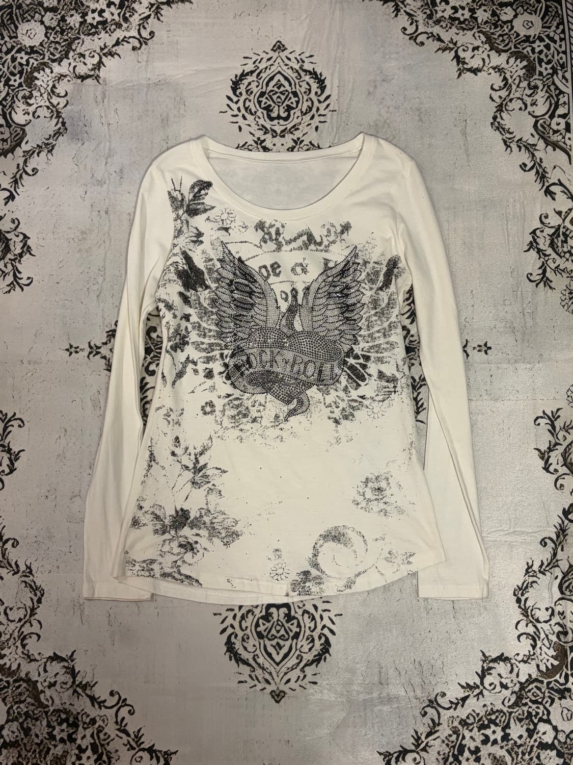 Y2K rock&roll cubic long sleeve 상품이미지1