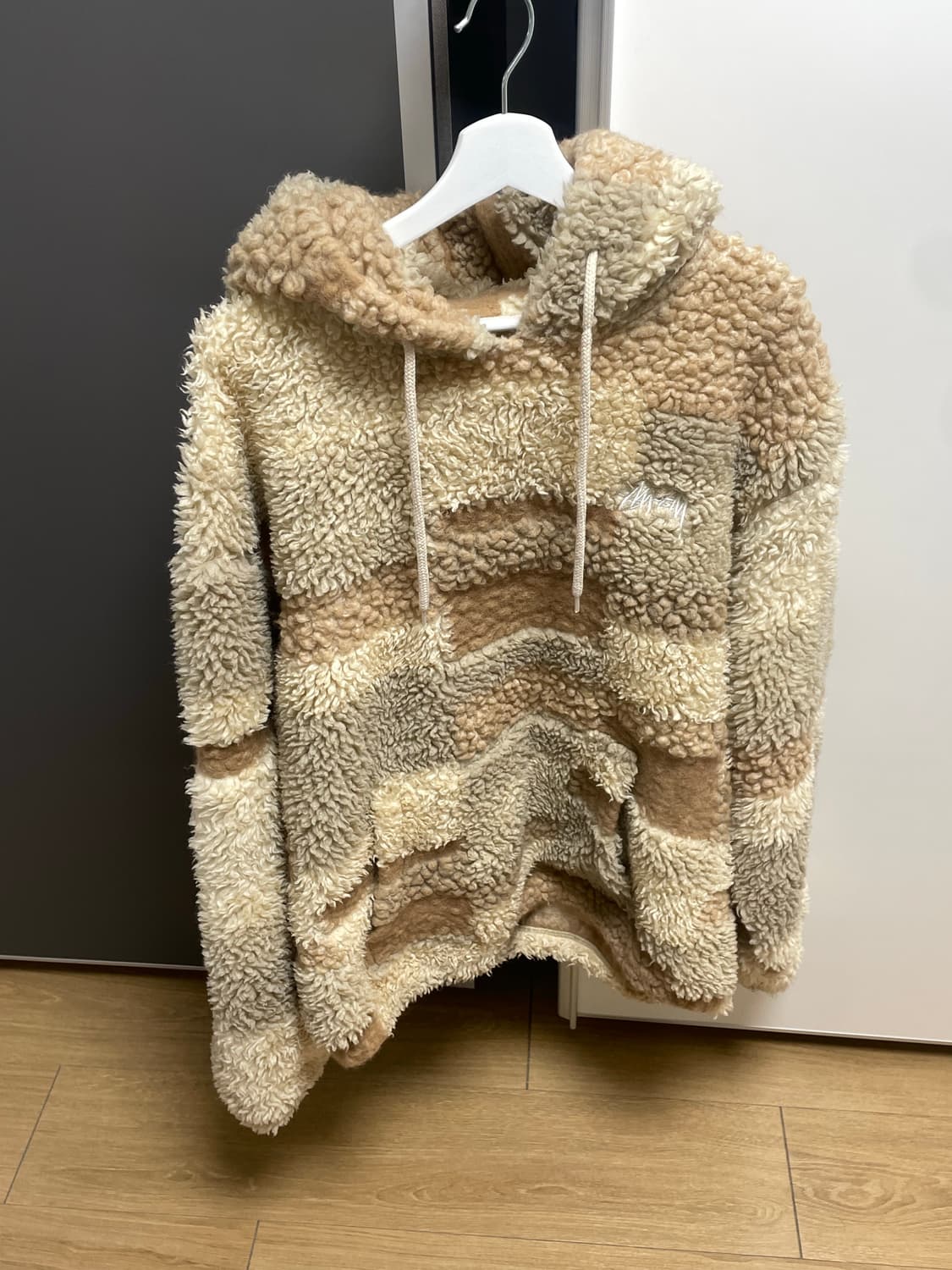 스투시 브론슨 쉐르파 후드 카키 상품이미지1