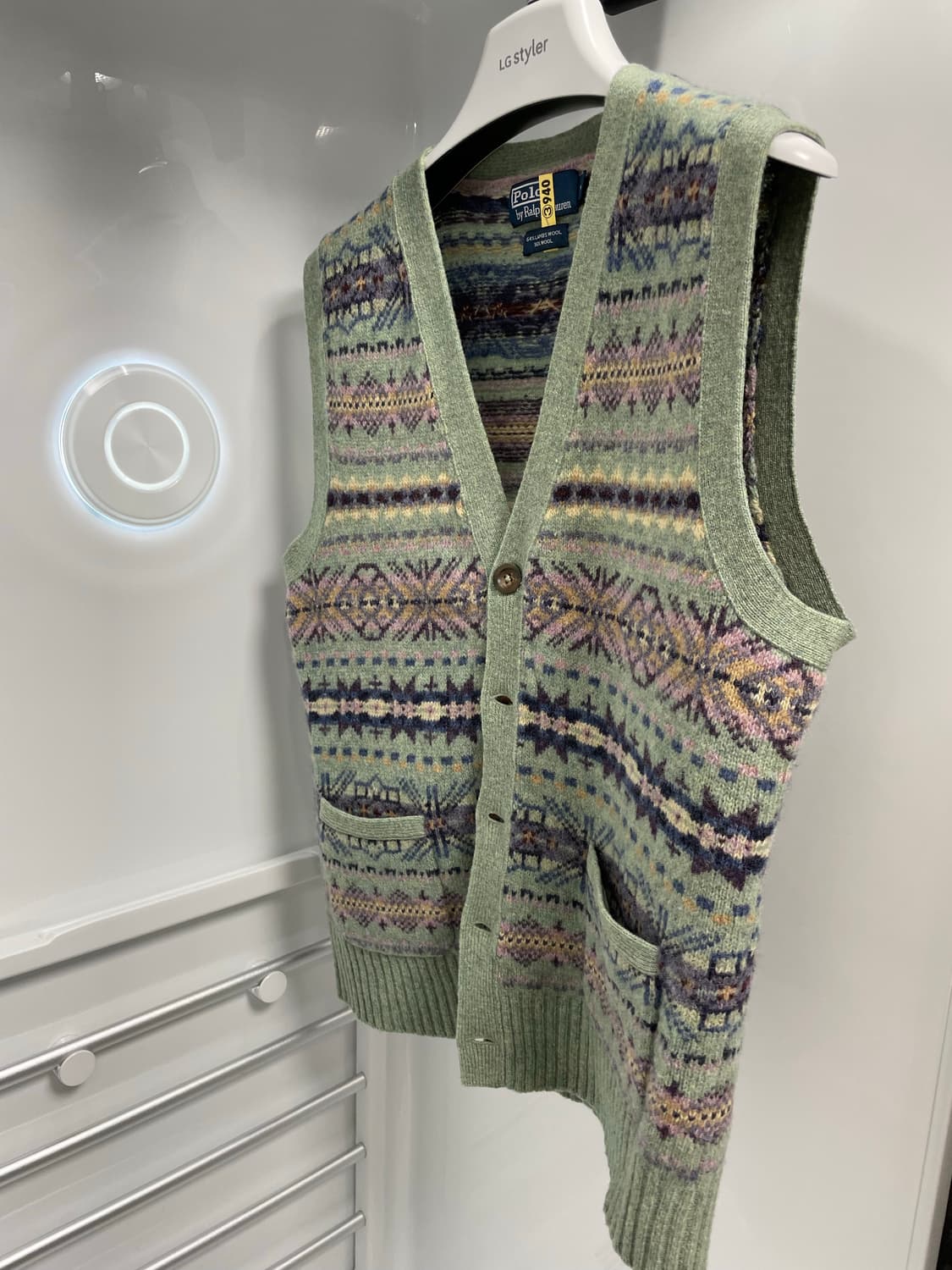 폴로 랄프로렌 페어아일 울 니트 베스트 M 상품이미지1