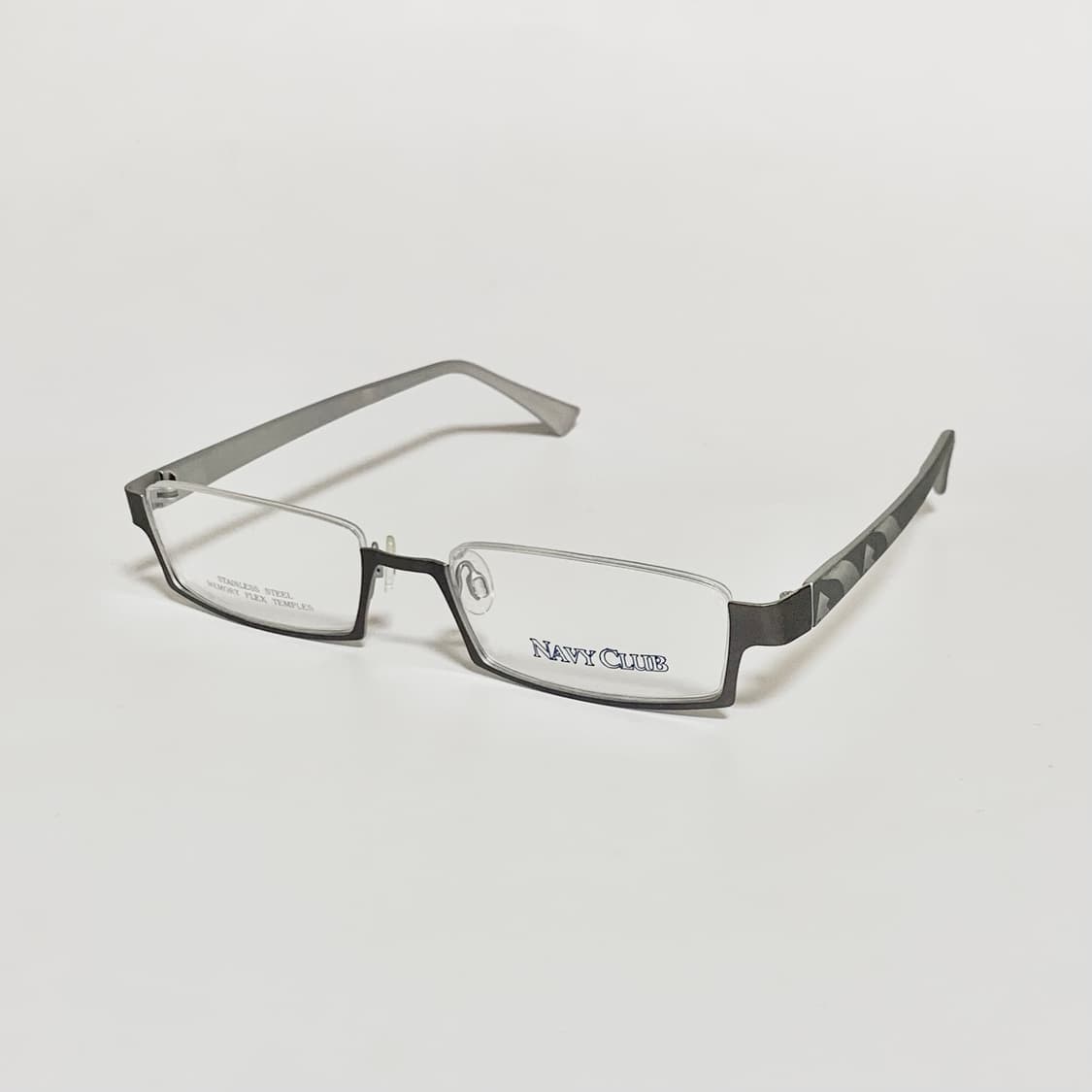 945 데드스탁 역반무테 건메탈 안경 하단 프레임 스테인리스 스틸 픽키 상품이미지2