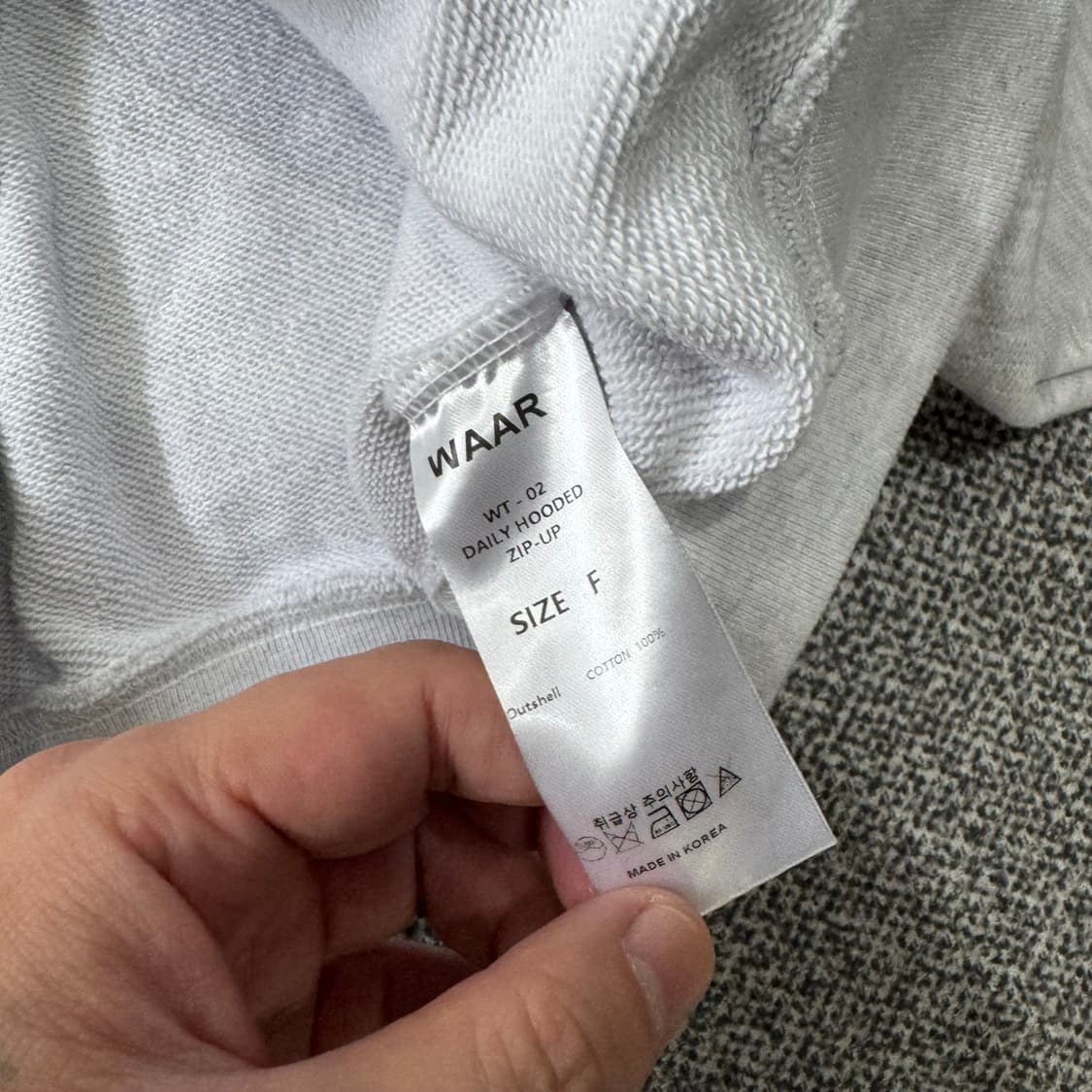 와르 크롭 후드집업 상품이미지6