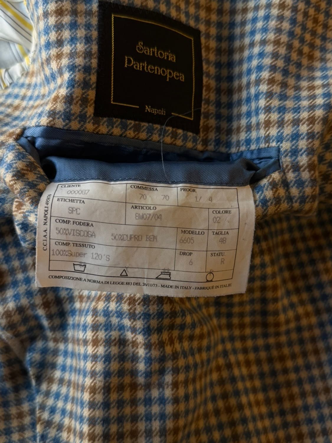 사르토리아 파르테노페아 테일러드 자켓 105 상품이미지4