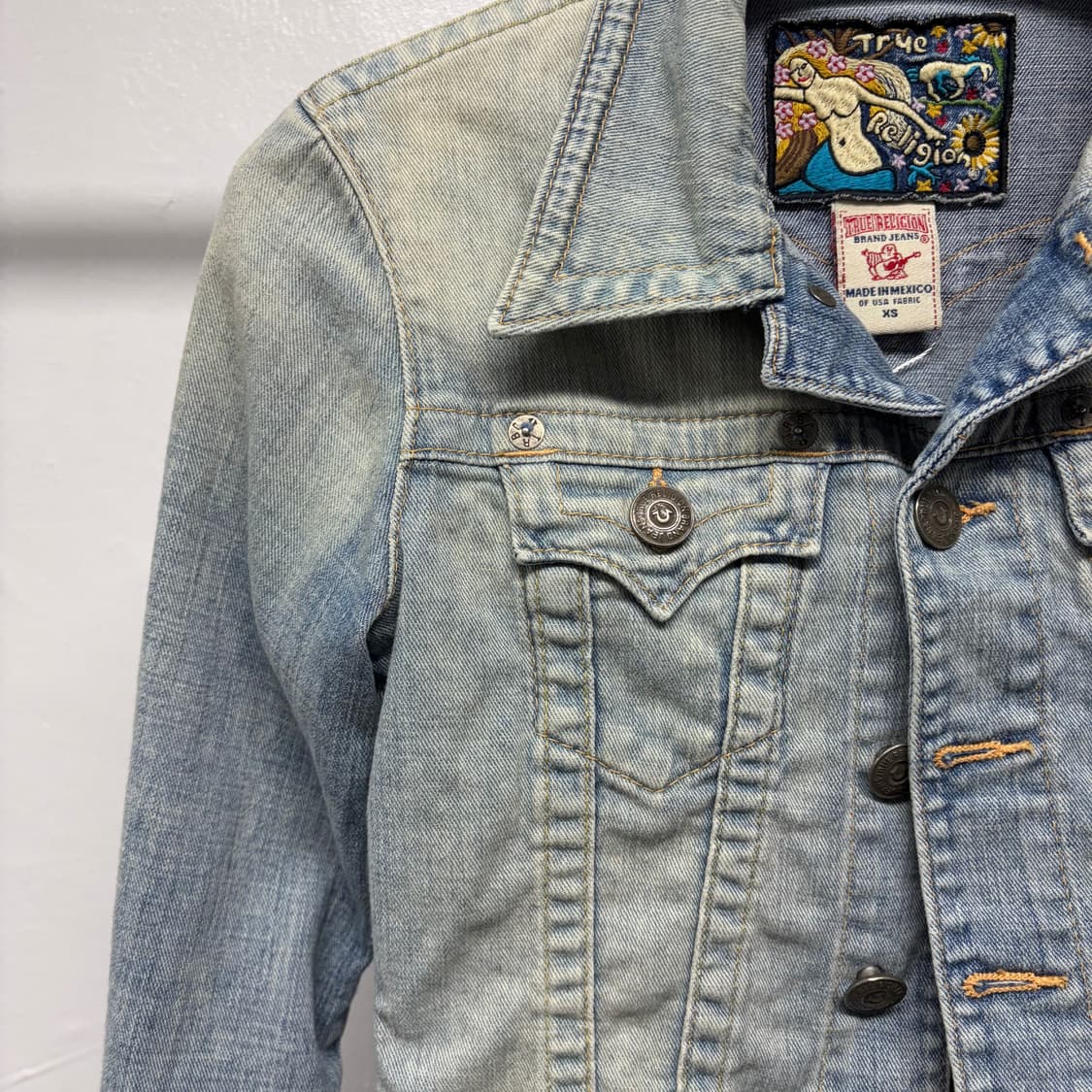 트루릴리젼 크롭 청자켓 상품이미지3