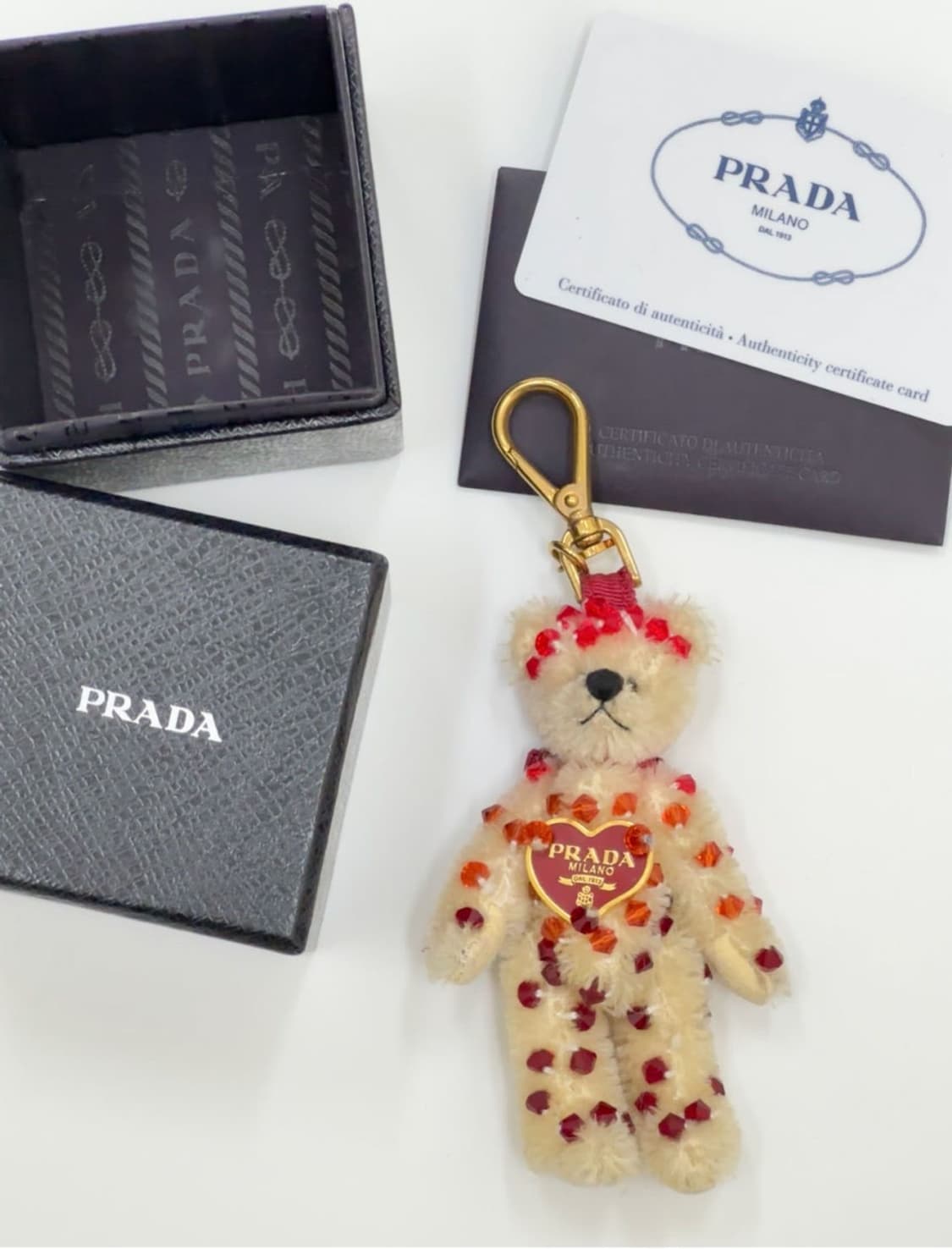 prada / 프라다 아이보리 테디베어 키링  상품이미지1