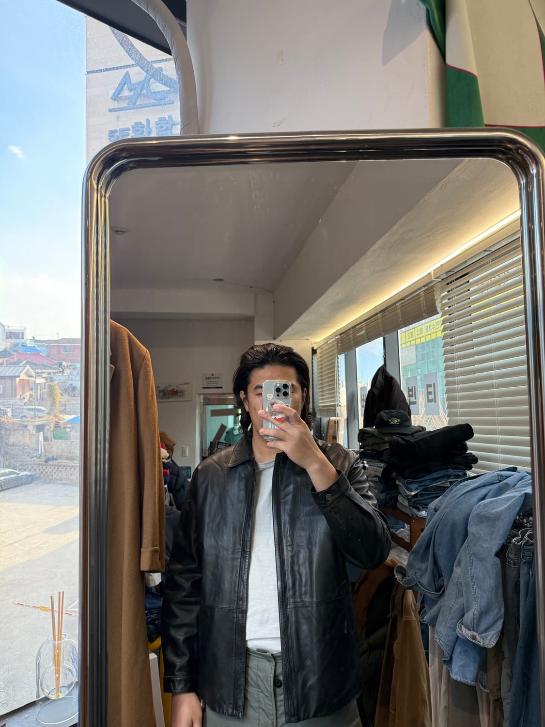 헨리코튼 양가죽 싱글 가죽자켓 XL 상품이미지9