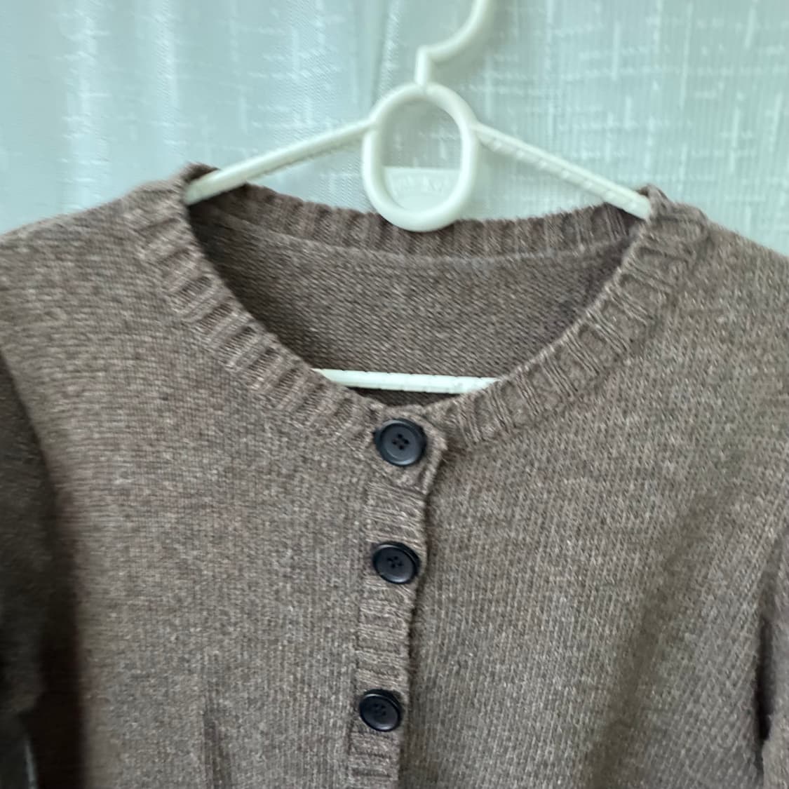 귀여운 브라운 긴팔 가디건 상품이미지5