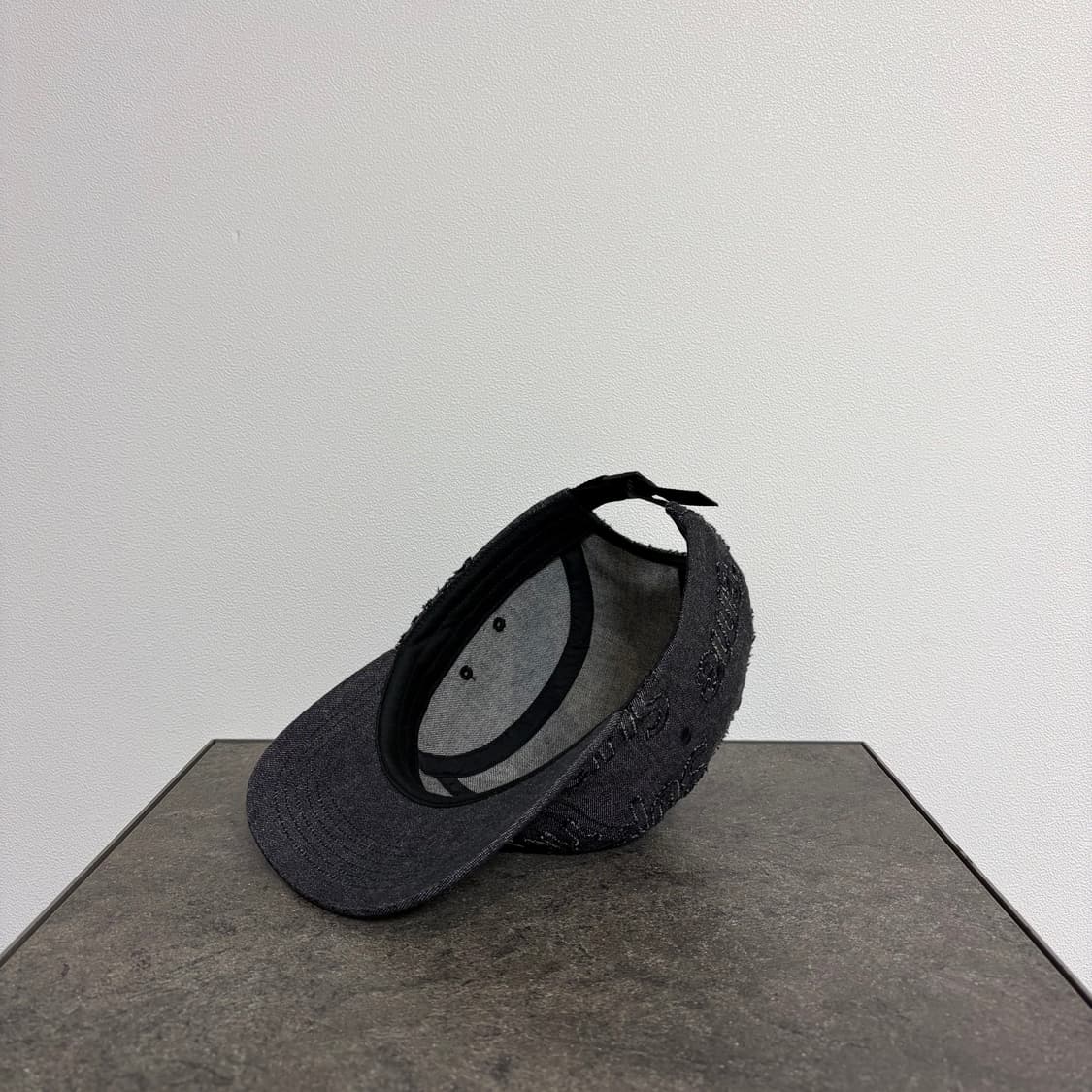 (OS) 슈프림 박스로고 캠프캡 모자 데님 블랙 상품이미지6