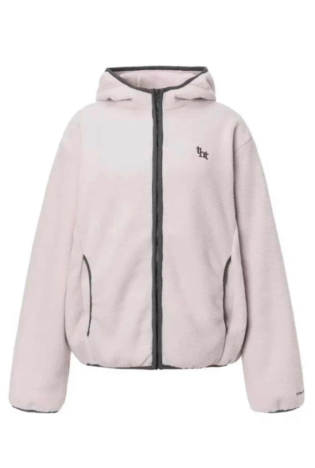 (택있음)쓰리타임즈 쿠키 플리스 후리스 베이비핑크 상품이미지1