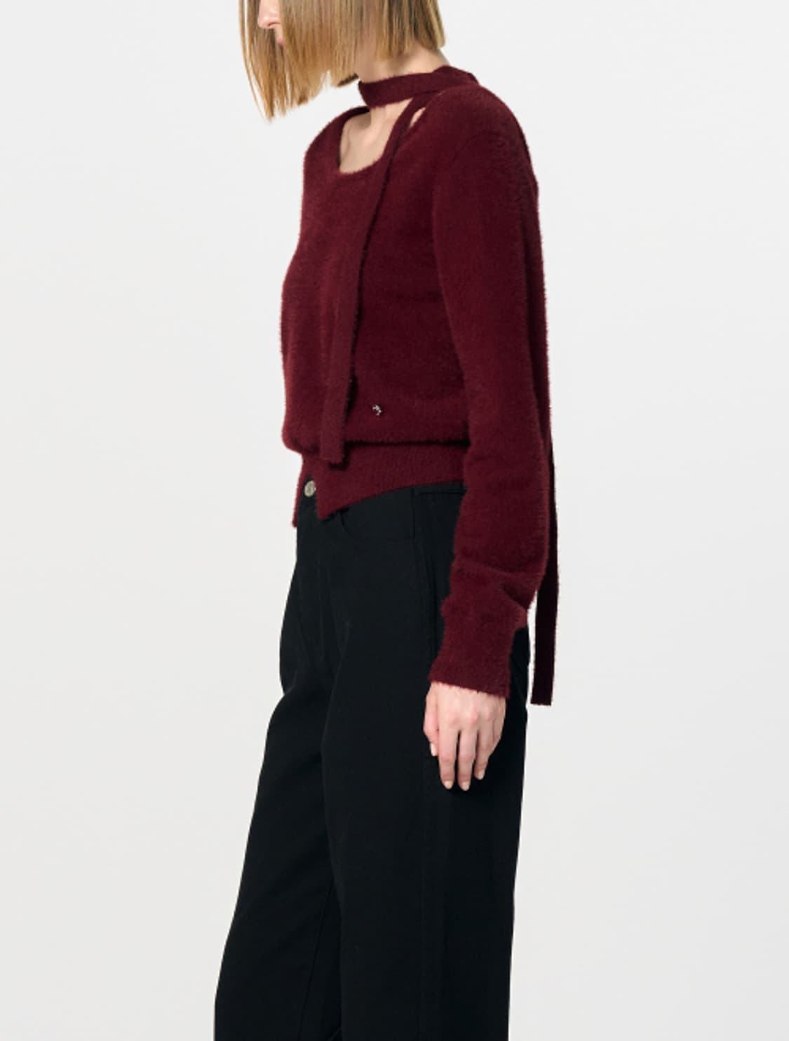 General Idea WOMAN 헤어리 타이 풀오버 small   상품이미지2