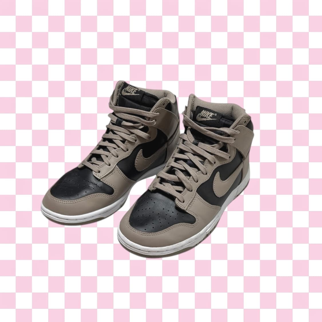 (NIKE) 나이키 덩크 하이  BLACK/MOON FOSSIL  240 상품이미지1