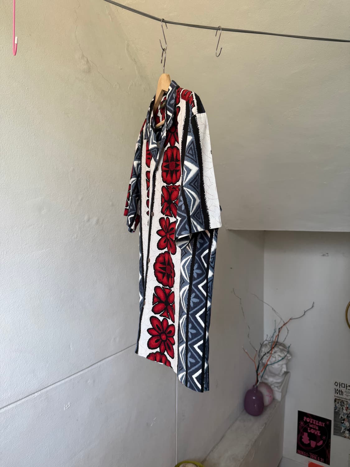 하와이안 코튼 패턴 셔츠 상품이미지4