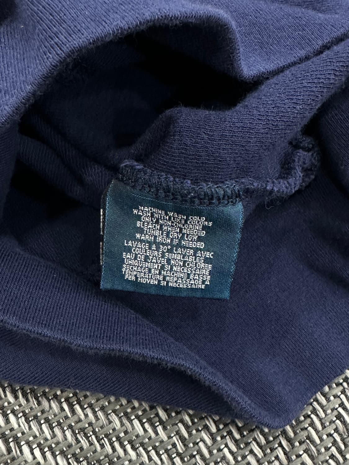 폴로 후드집업 네이비 상품이미지5