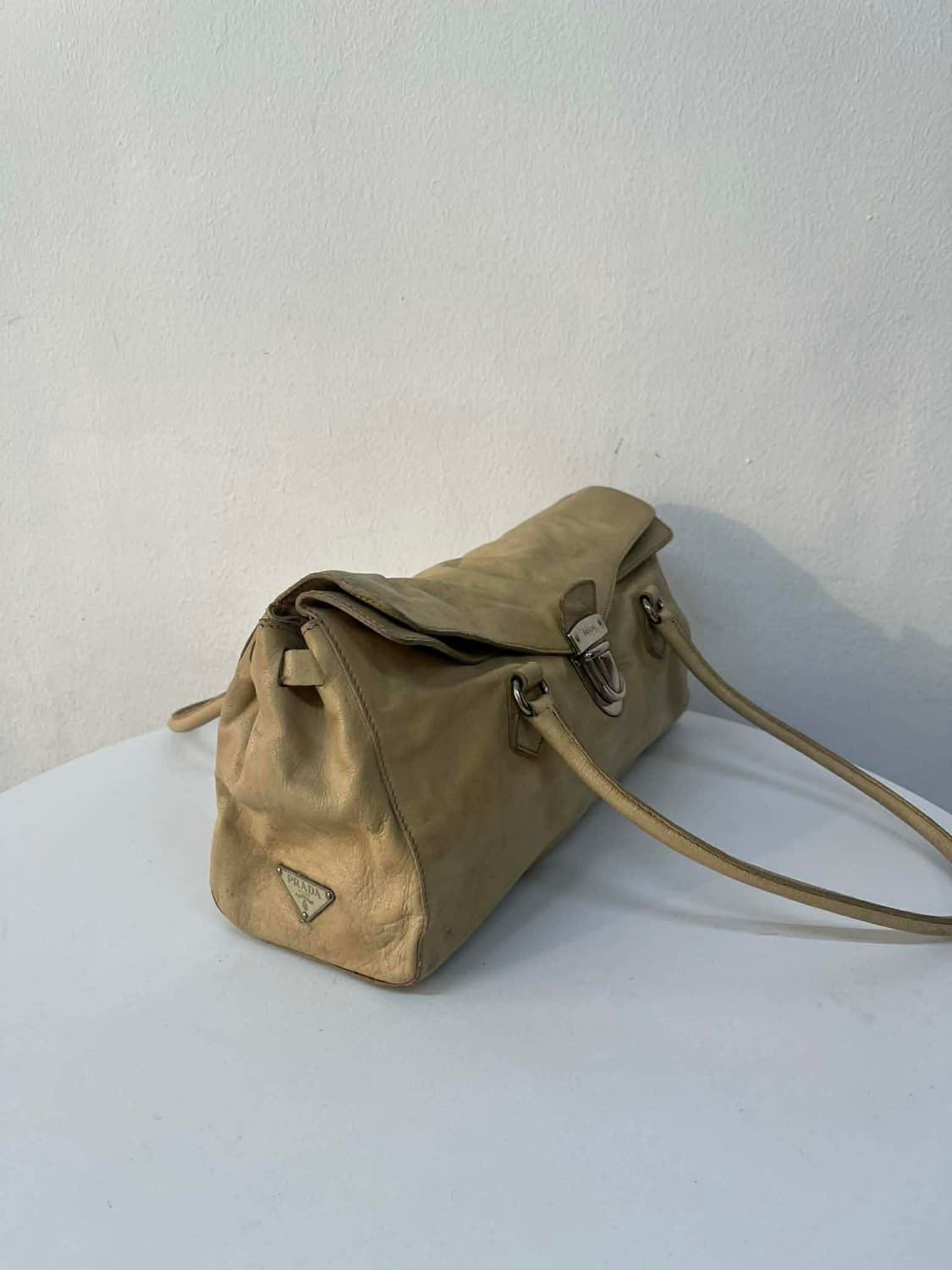 프라다 빈티지 카프스킨 핸들 숄더백 토트백 상품이미지3