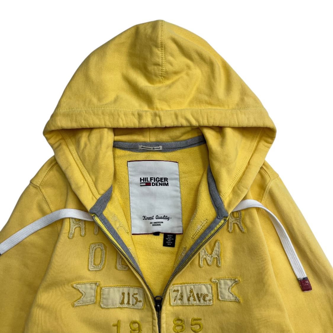 타미힐피거 센터 패치로고 레몬 후드집업 M 상품이미지5