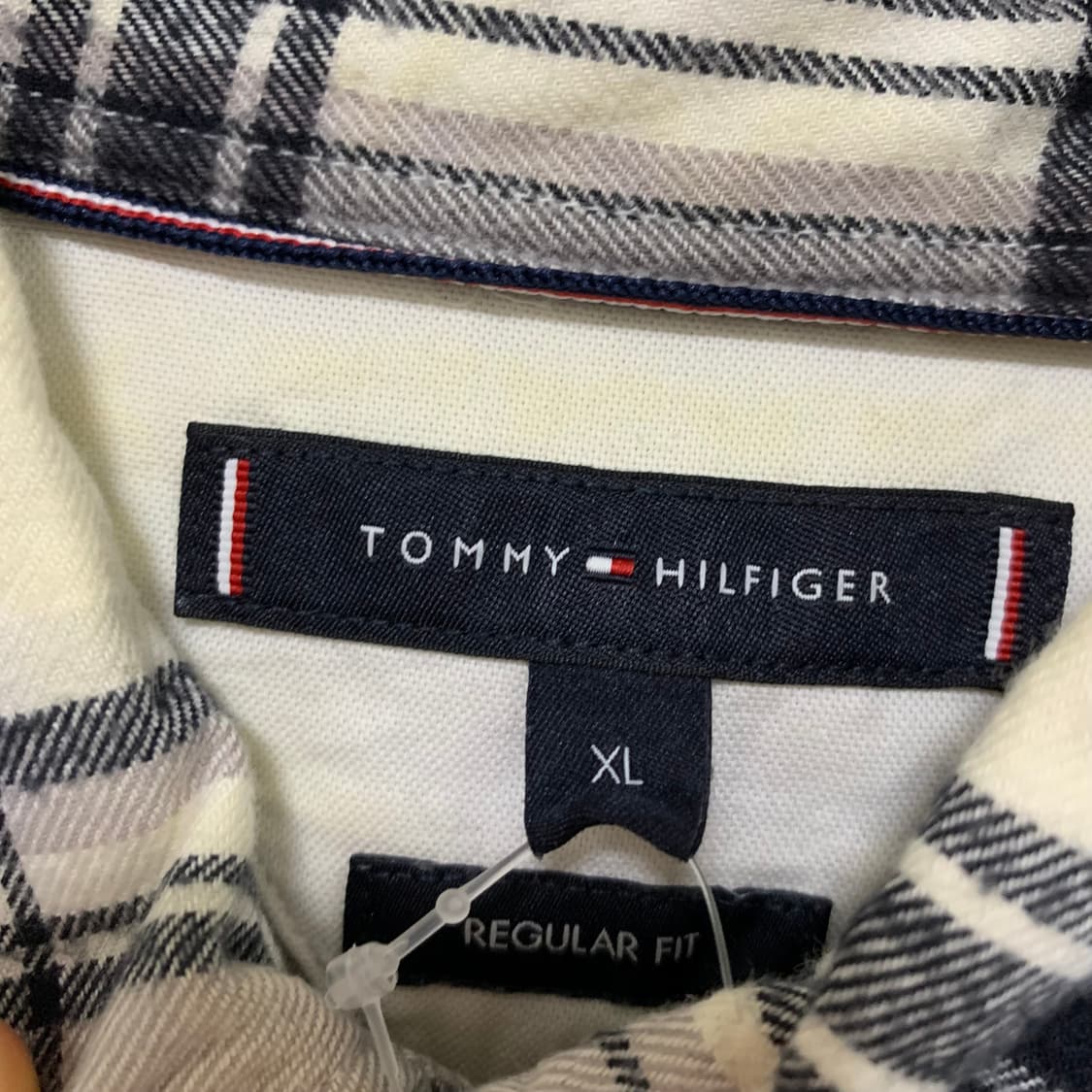 타미힐피거 체크 긴팔 셔츠 체크남방 빈티지 XL 상품이미지7
