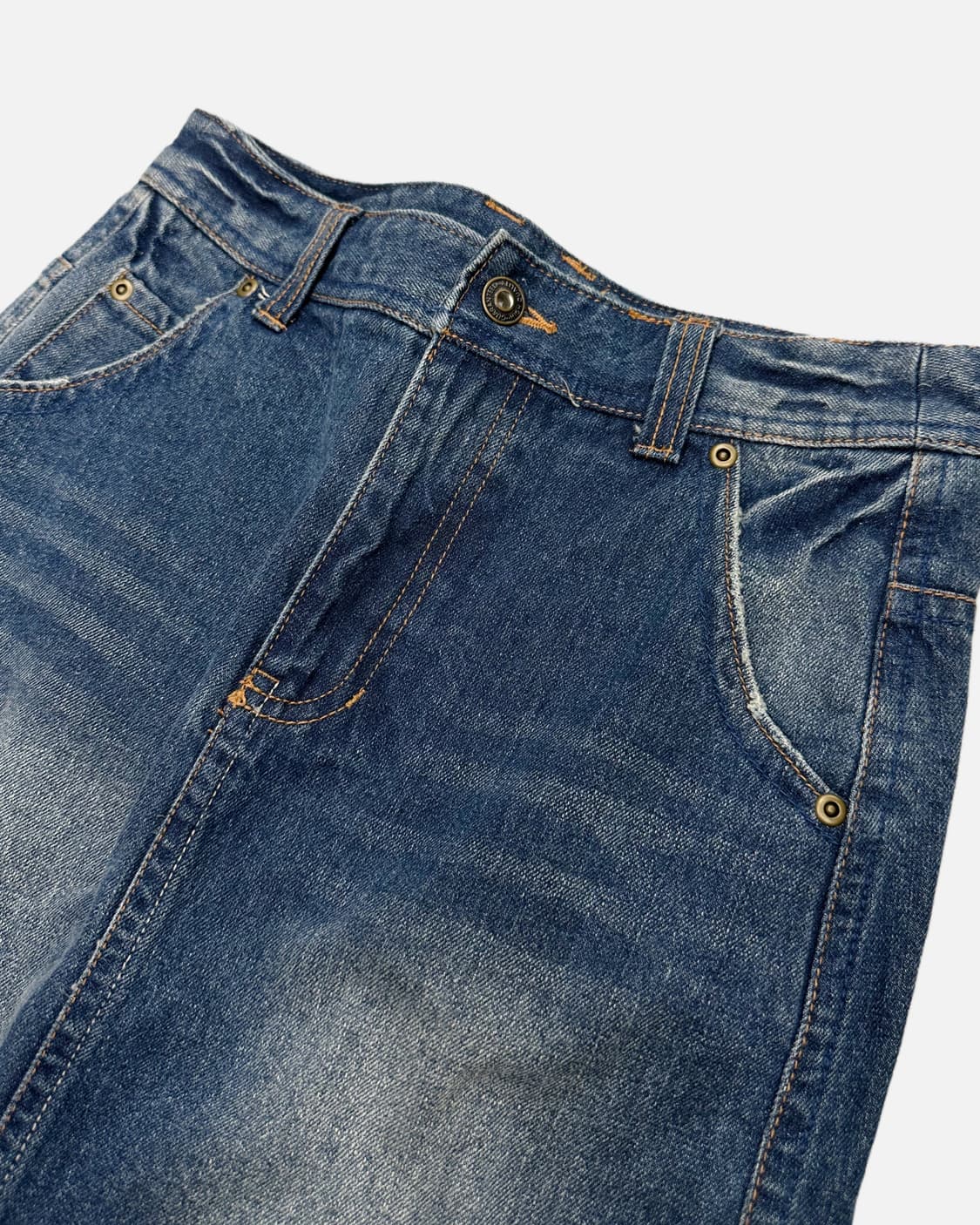 fade strap denim skirt 상품이미지3