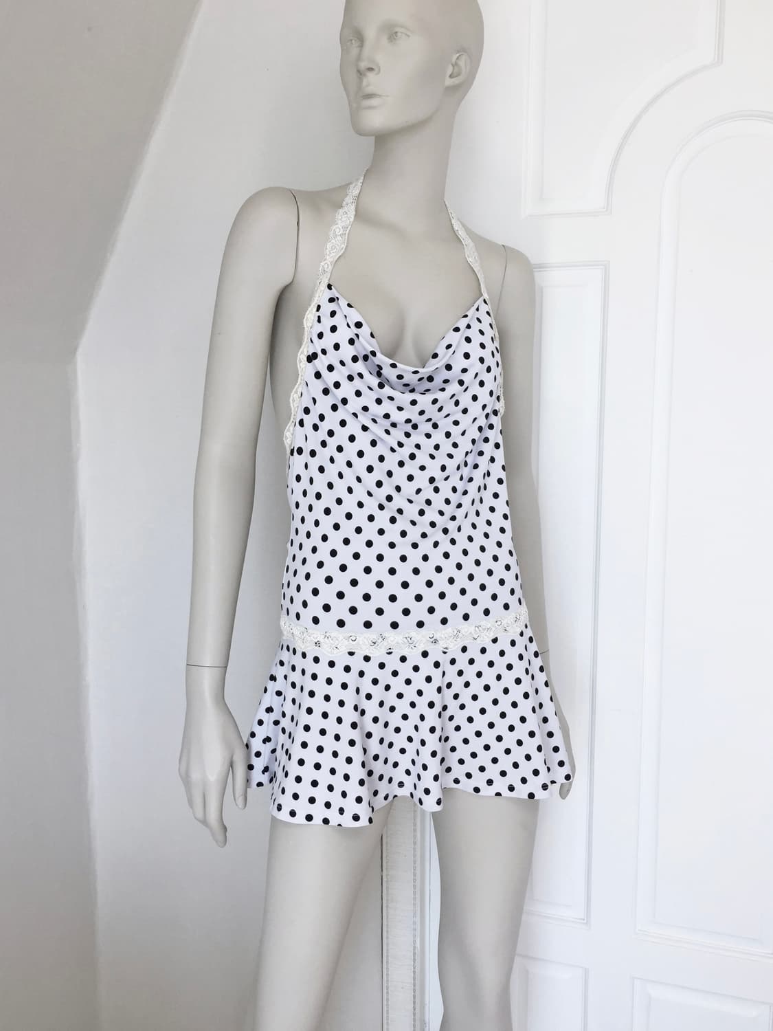 Paco rabanne Polka-dot Drape dress 상품이미지1