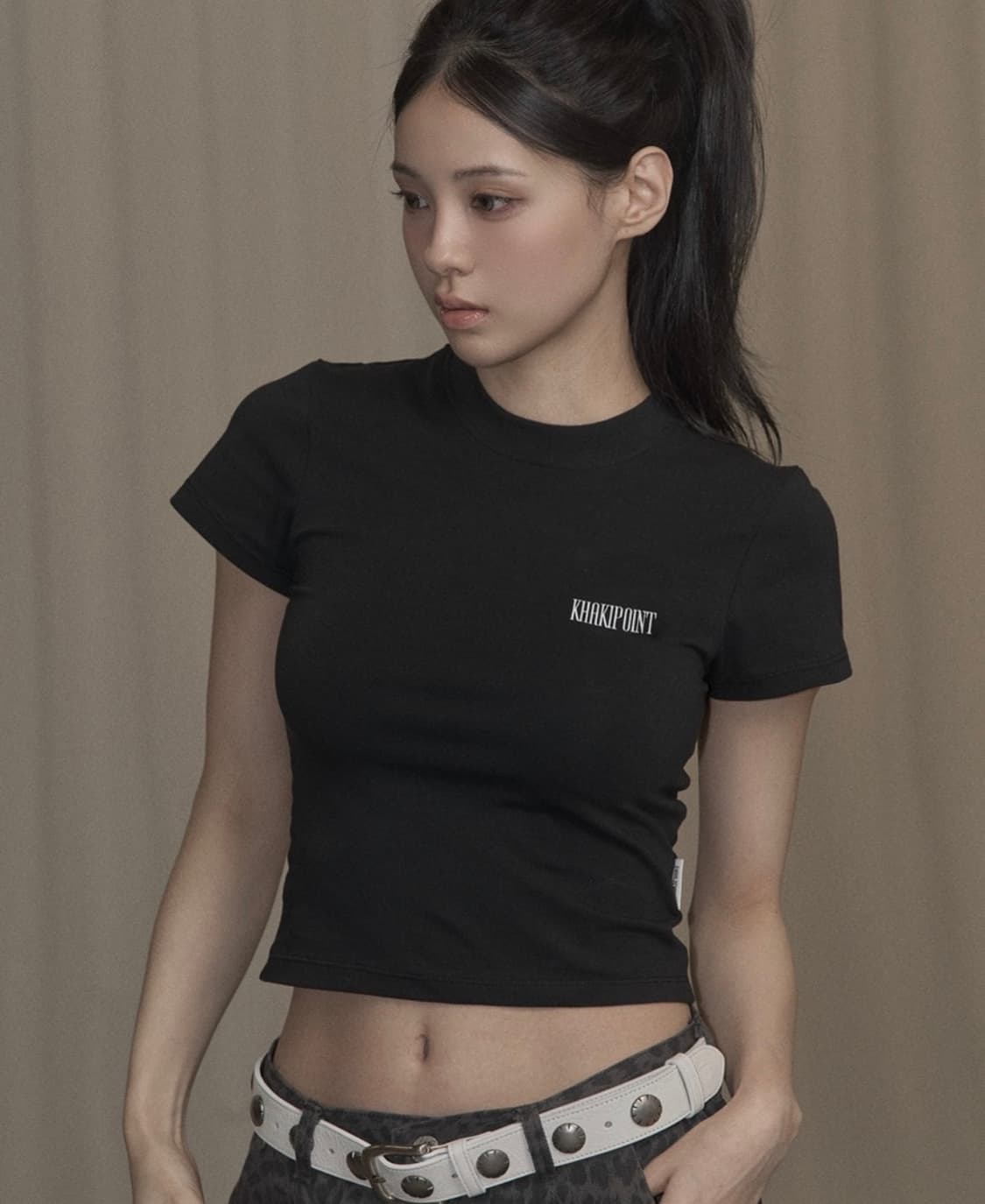카키포인트 반팔 Basic Logo T-shirt (black) 상품이미지1