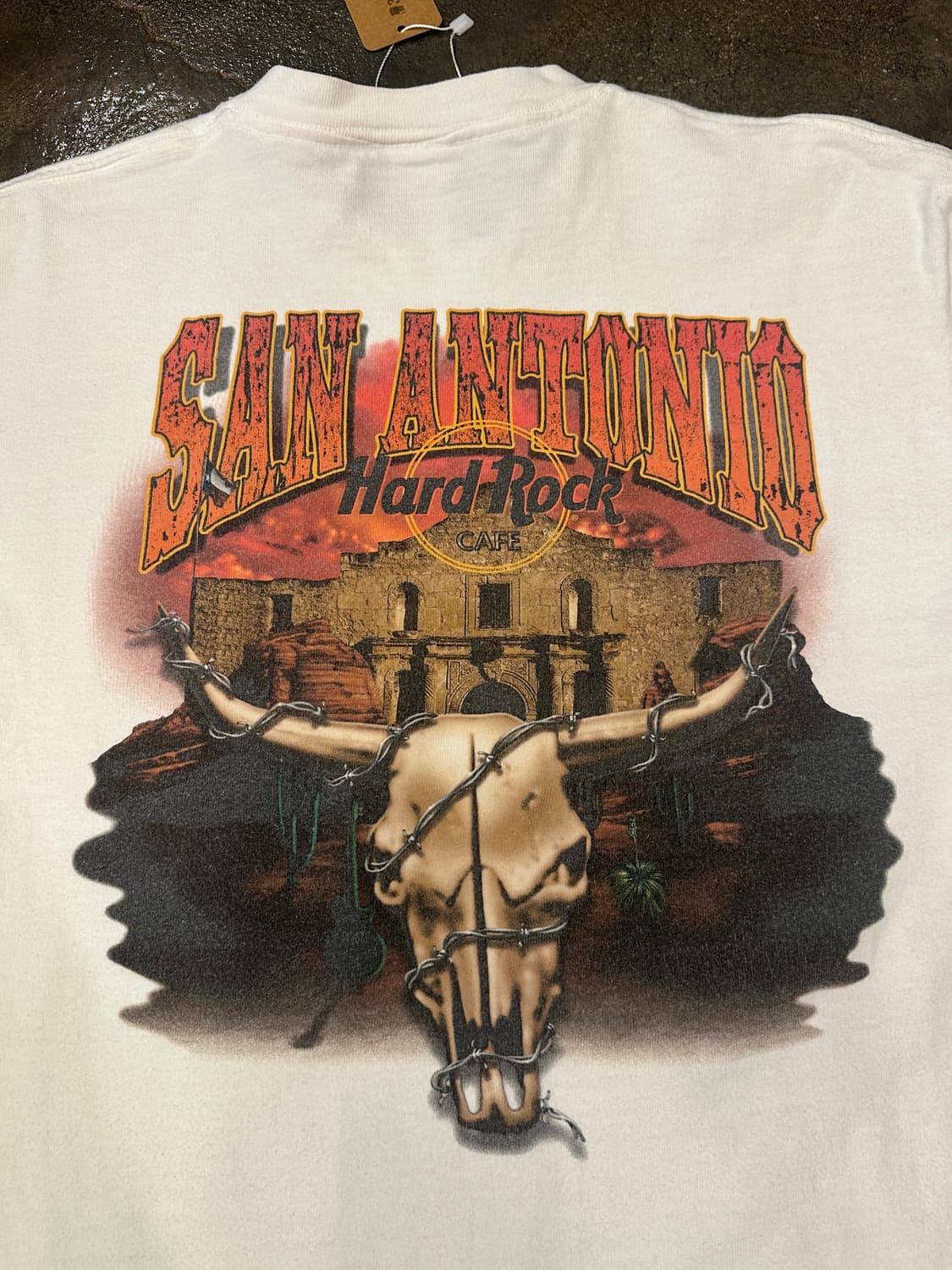90s HARD ROCK 하드락 카페 샌안토니오 반팔티 L no 상품이미지3