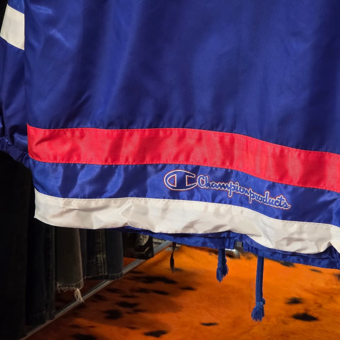 챔피온 일본판 올드스쿨 레드 배색 바람막이 상품이미지8