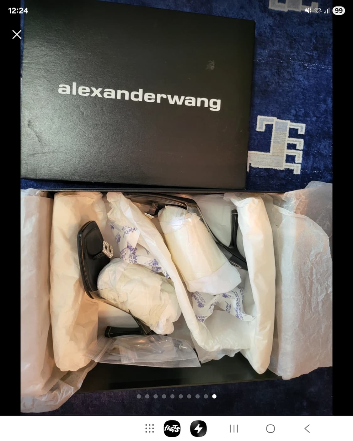 알렉산더왕 크리스탈 클리어 pvc 투명 스트랩 샌들 상품이미지10