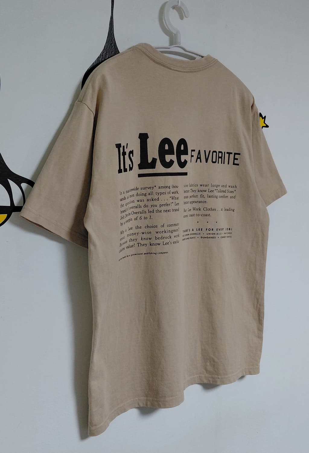 [M] Lee(리) 빈티지 아카이브 그래픽 반팔 티셔츠 (베이지) 상품이미지1